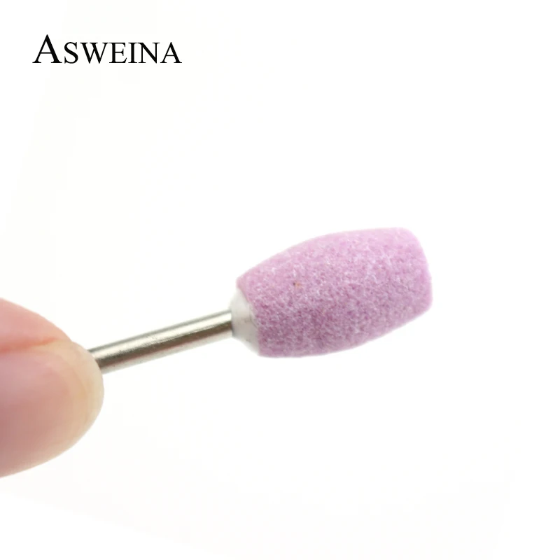 ASWEINA 12 шт. розовая керамическая каменная фреза для ногтей Корундовая