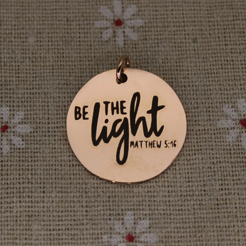 Подвеска с лазерной гравировкой Be светильник из нержавеющей стали|Шармы| |