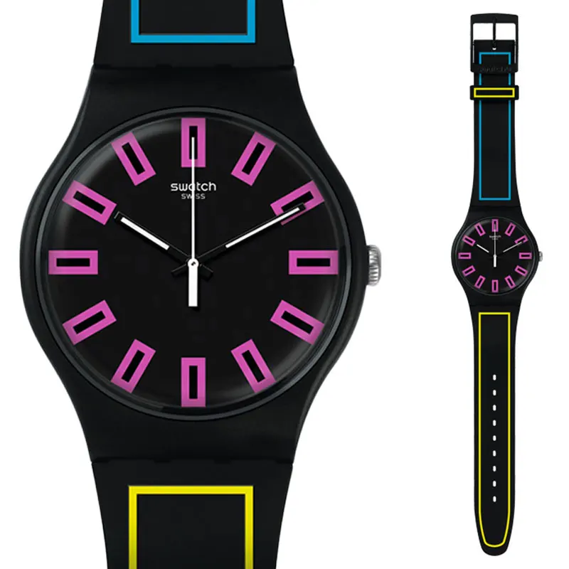 Swatch оригинальные кварцевые часы модные и для отдыха водонепроницаемые женские часы SUOB720 - Цвет: SUOB146