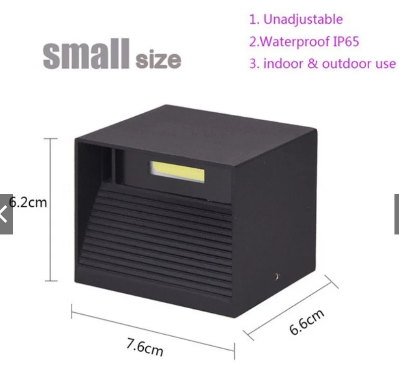 

Villa Hotel Indoor Corridor Aisle Staircase Light Creative Background Wall Energy-Saving Square Up And Down Lighting