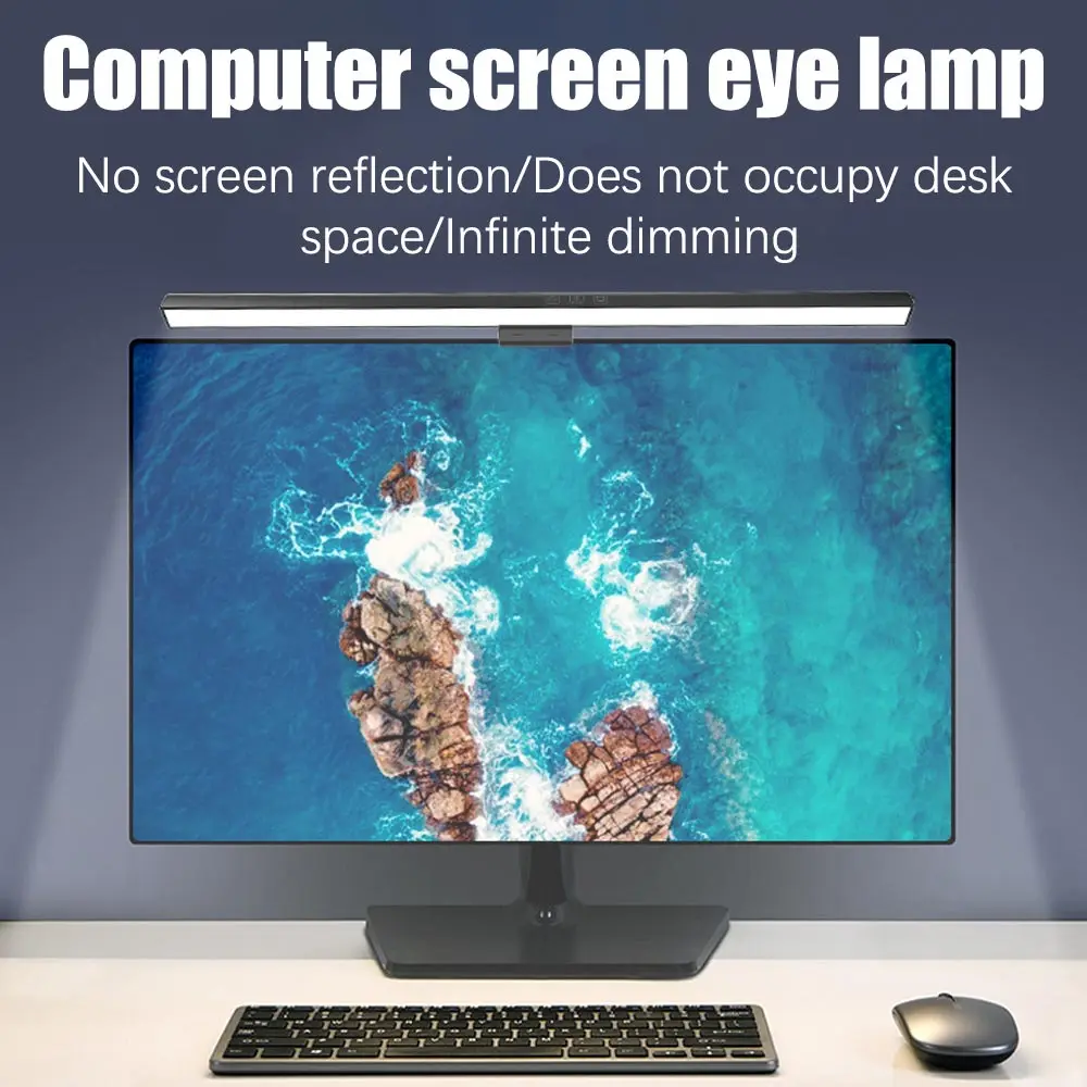 

Screen LED Bar Desk Lamp Eye Care PC Computer Laptop Monitor Screen Hanging Light Bar Table Lamp for Office Study Reading