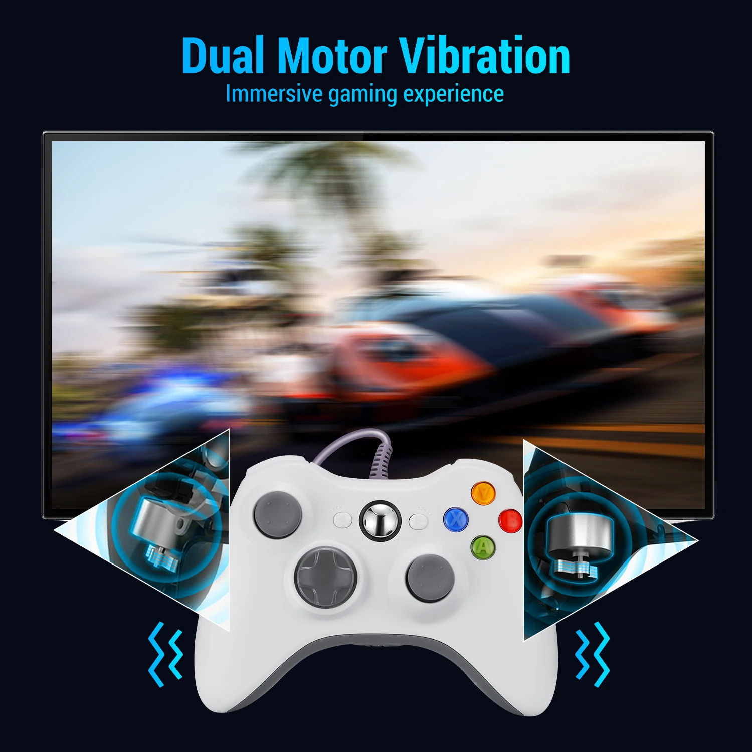 AWANFI USB Проводная Беспроводной вибрации геймпад джойстик для ПК игровой