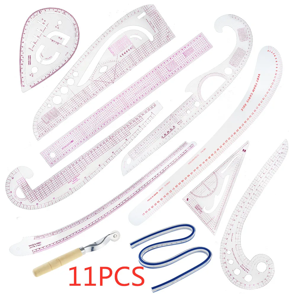 9 шт./компл. французская кривая швейная линейка многофункциональные швейные