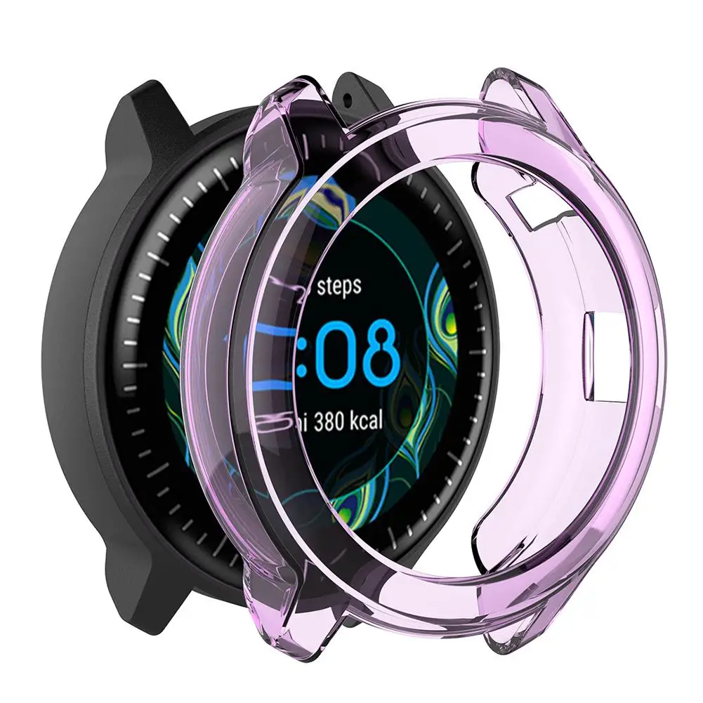 Прозрачный защитный чехол из ТПУ для смарт-часов Garmin Vivoactive 3 4 пылезащитный