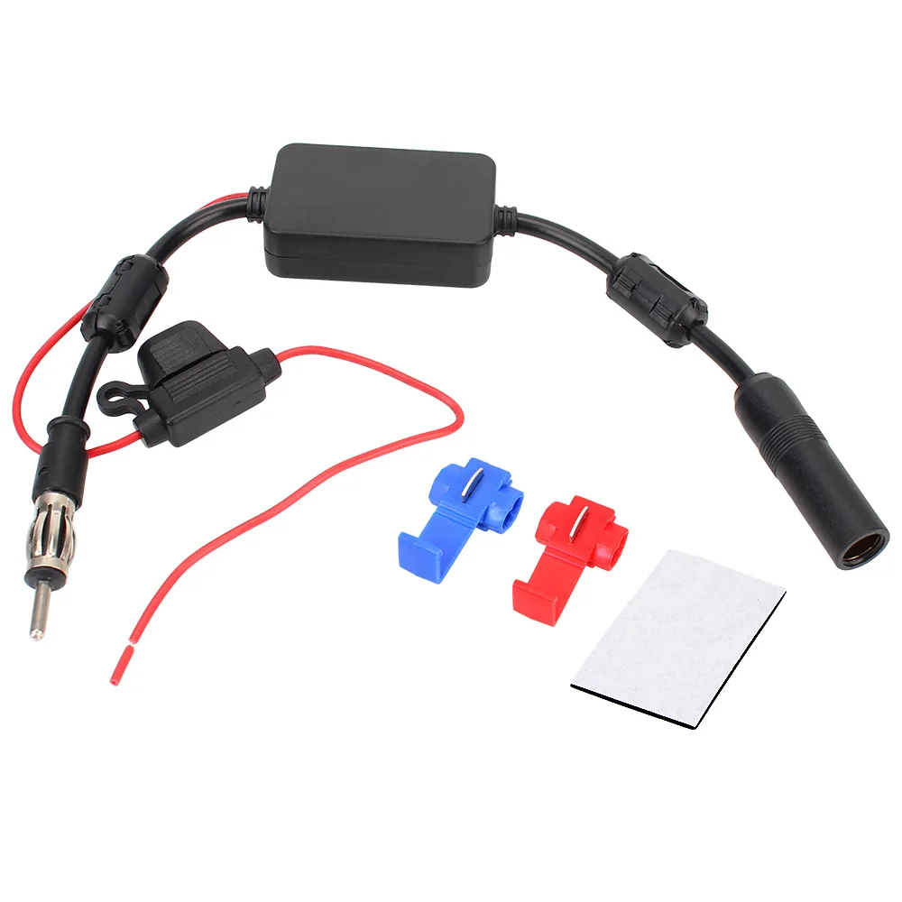 

Universal FM/AM Radio Stereo Signal Amplifier 12V Car Radio Antenna Amplifier For Marine Boat Auto 80-108MHZ FM Booster