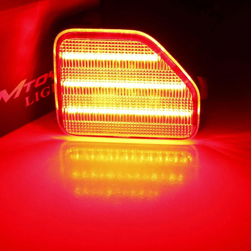Car Clear Lens Full LED Rear Bumper Reflector Light Kit for Jeep Wrangler JL 2018-2020 |