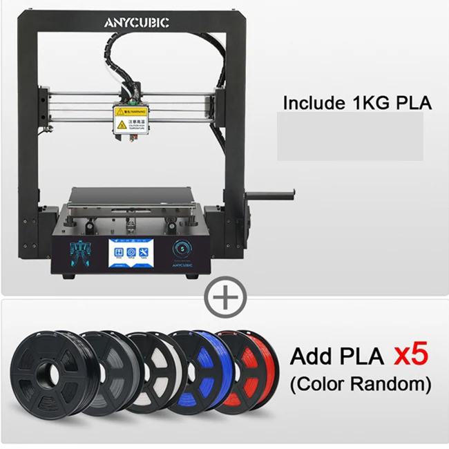 Mega S add 5kg ANYCUBIC 3d принтер мега-S обновления I3 Мега огромный объем сборки 3d принтер металлический каркас Ultrabase 3d принтер impressora 3d Друкер - Цвет: Mega S add 5kg