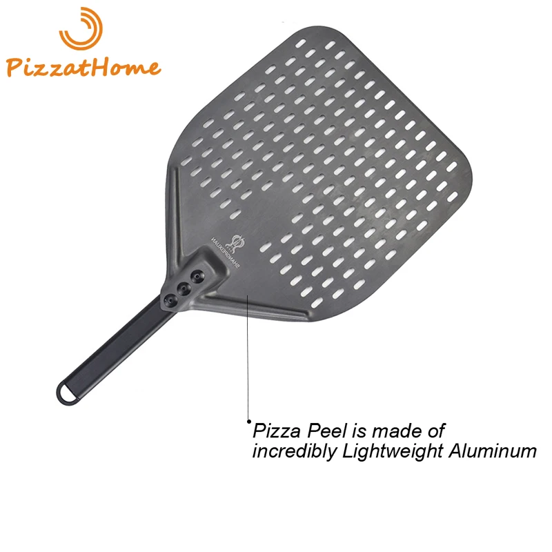 12 13 дюймовая перфорированная лопатка для пиццы прямоугольная алюминиевое