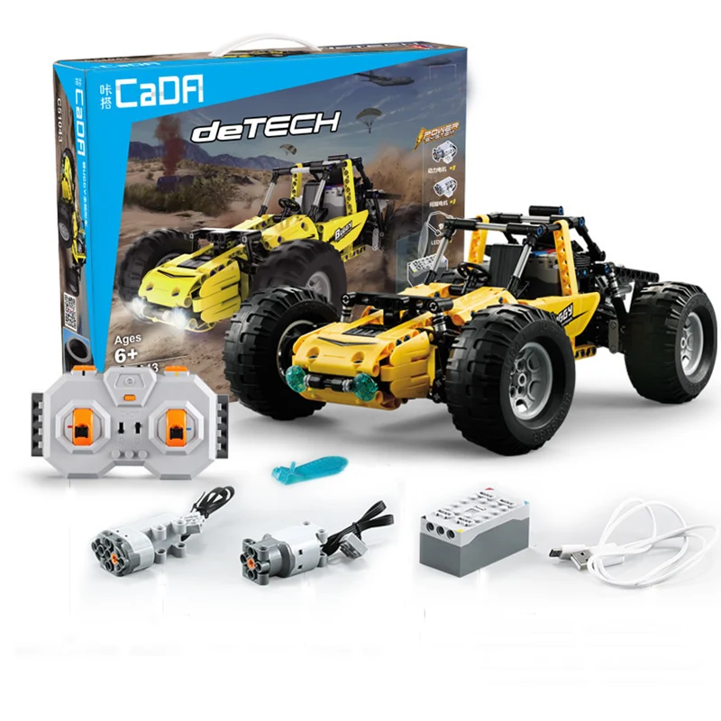 

With original box Remote Control Buggy Car Set Technic Model Building Blocks Bricks 522 PCS Boys Birthday Gifts RC