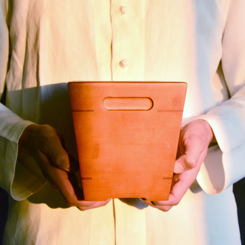 

Bamboo Plum Blossom Jianshui Tea Basin Tea Basin Tea Leaf Bucket Kung Fu Tea Set Accessories Tea Basin Cup Wash Tea Leaf Bucket