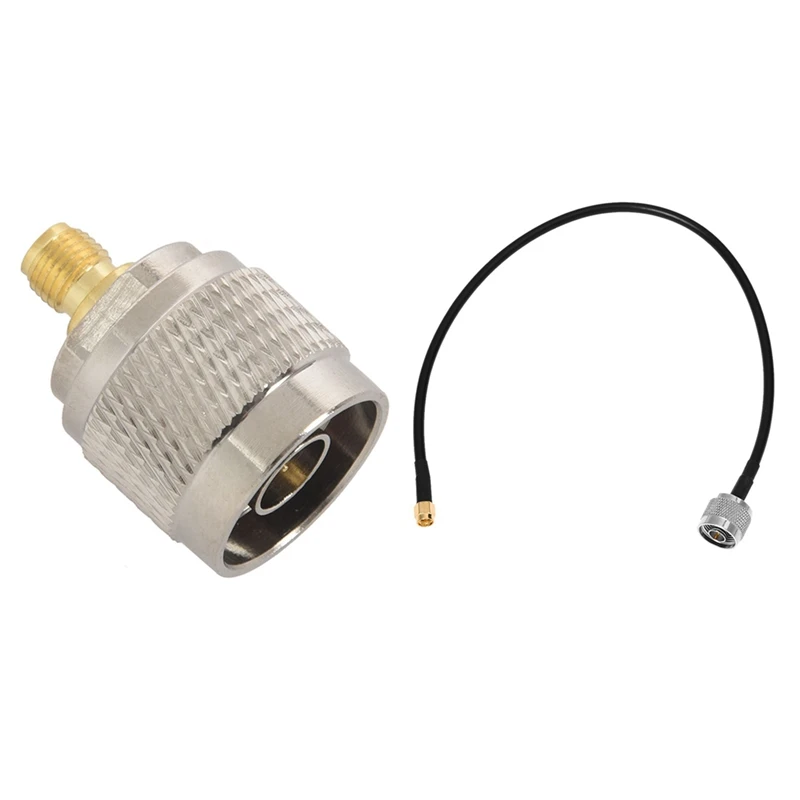 

SMA Male to N Type Male Plug Wifi Antenna Pigtail Cable 16.1 inch& N Male to SMA Female RF Coaxial Cable Adapter