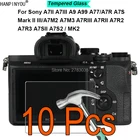 10 шт.лот для Sony A7II A7III A9 A99 A77 A7R A7S mark II III  A7M2 A7M3 A7RIII A7RII A7R2 Защитная пленка для экрана из закаленного стекла