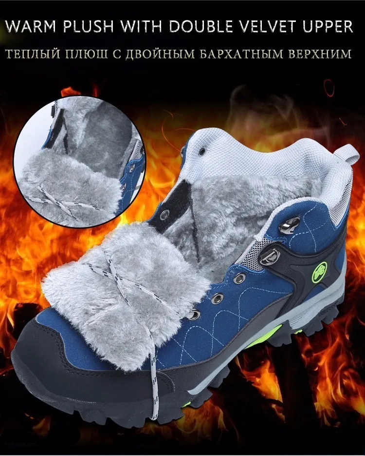 DAGNINO/зимние теплые ботинки на меху; мужские кроссовки; сезон осень; нескользящие ботильоны на резиновой подошве; водонепроницаемая обувь; обувь размера плюс 39-45