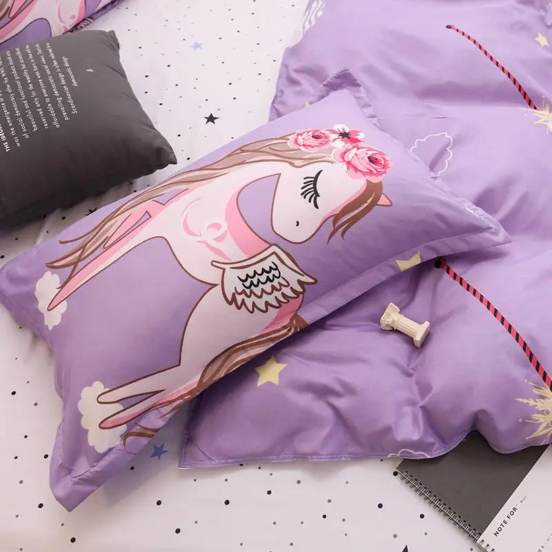 Комплект постельного белья из 50 предметов постельное белье с единорогом