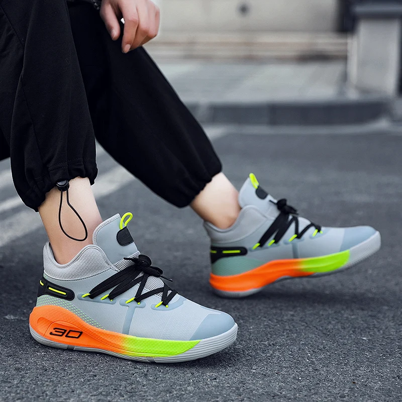 Корейская версия Легкие мужские кроссовки для пары удобные дышащие сетчатые