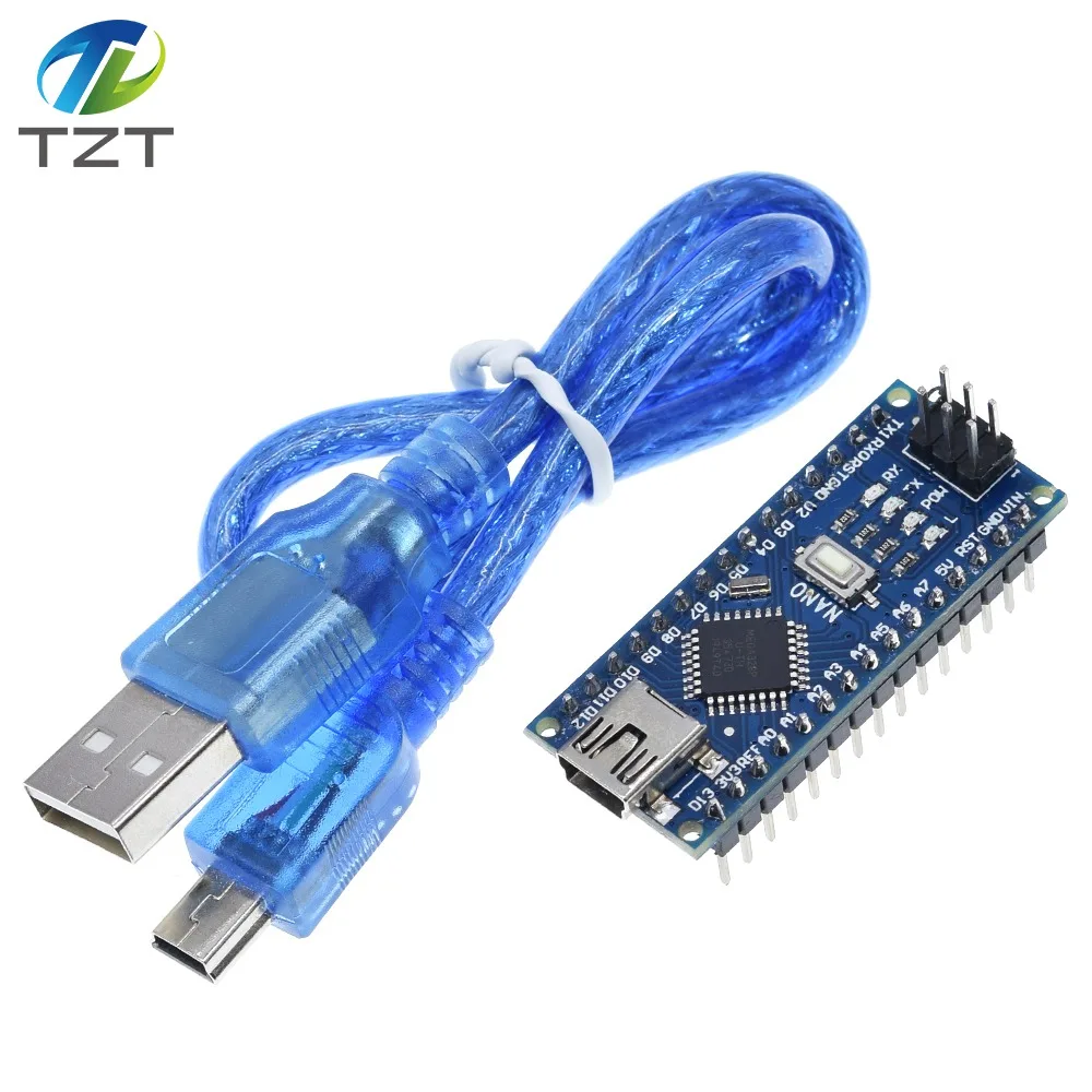 Контроллер Nano 3 0 совместимый с Arduino nano CH340 USB драйвер кабелем NANO V3.0 10 шт.|controller