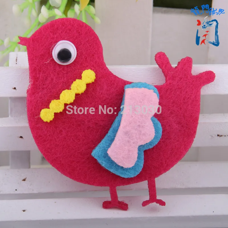 Детская заколка для волос с милым мультяшным птичьим орнаментом заколки ручной