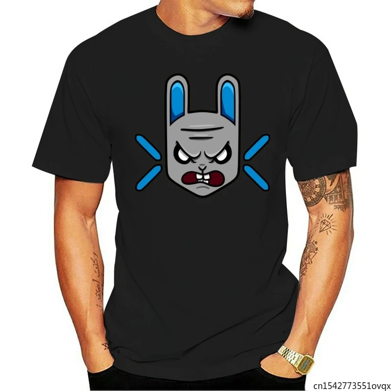 

Mens Top T-shirts Angry Jade Rabbit Printed on T Shirt Pure Crewneck Short Sleeve Design Shirt Unisex Tee