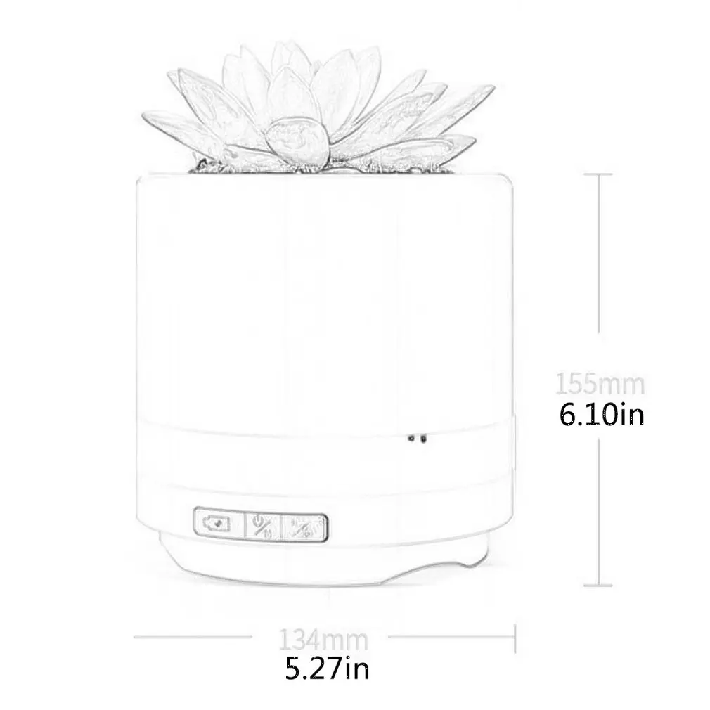 Автомобильная Беспроводная колонка очиститель в горшке ABS PP Smart touch sensing Play piano