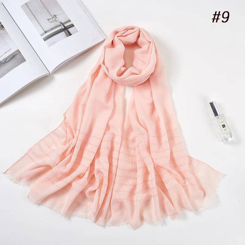 Plain Shimmer maxi cotton scarf hijab solid Fringed shawls glitter muslim long muslim head wrap turbans scarves/scarf 10PCS/LOT