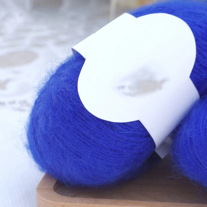 Супертонкая мягкая мохеровая пряжа 25 г плюшевая искусственная нить шаль для