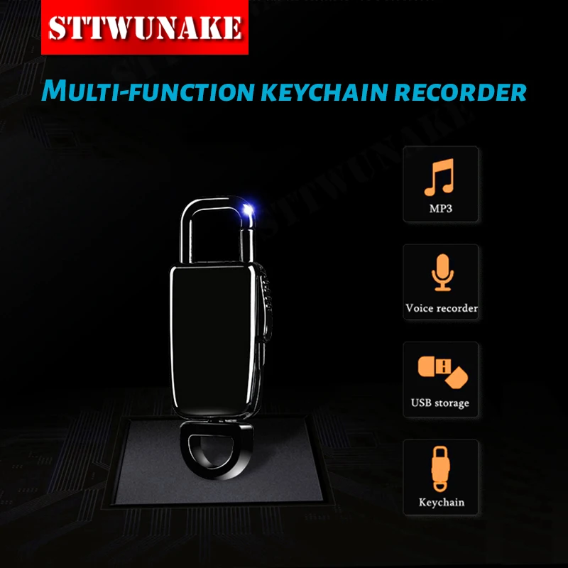 

Диктофон STTWUNAKE, мини-диктофон, цифровая микрозапись звука, флеш-накопитель, usb, секретный