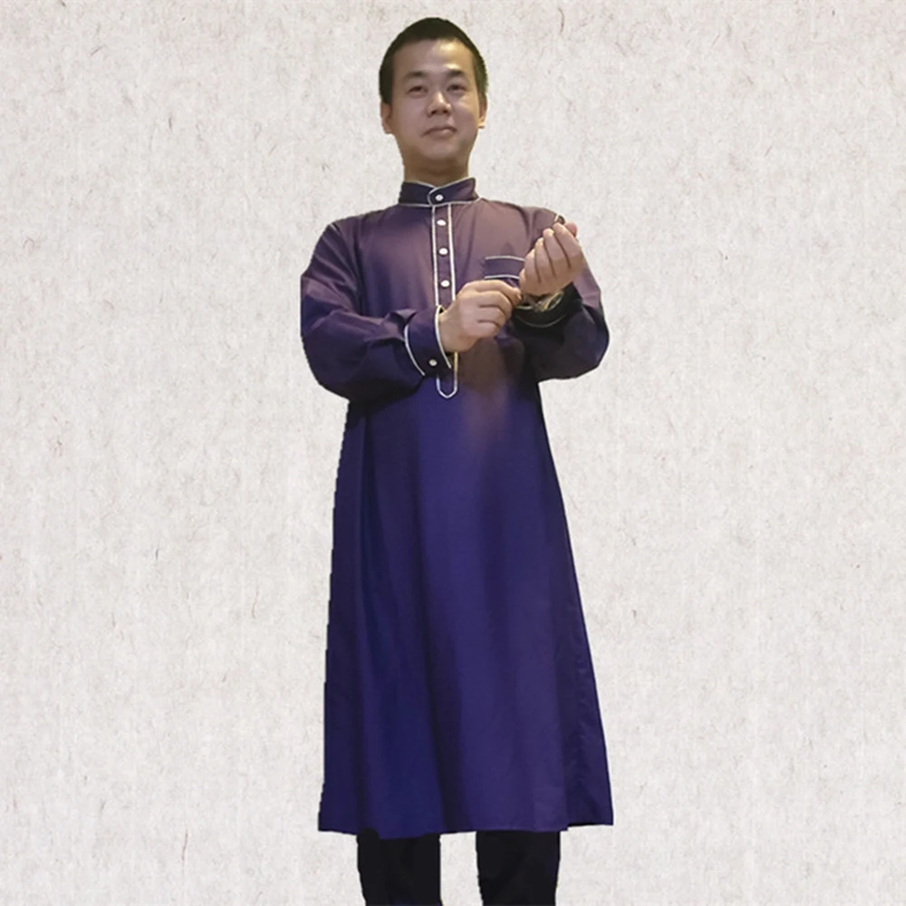 Men Arabic Abaya Homme Pakistan Saudi Arabia Muslim Ensemble Musulmane Islamic Clothing Caftan Marocain Ropa Hombre Jubba Thobe