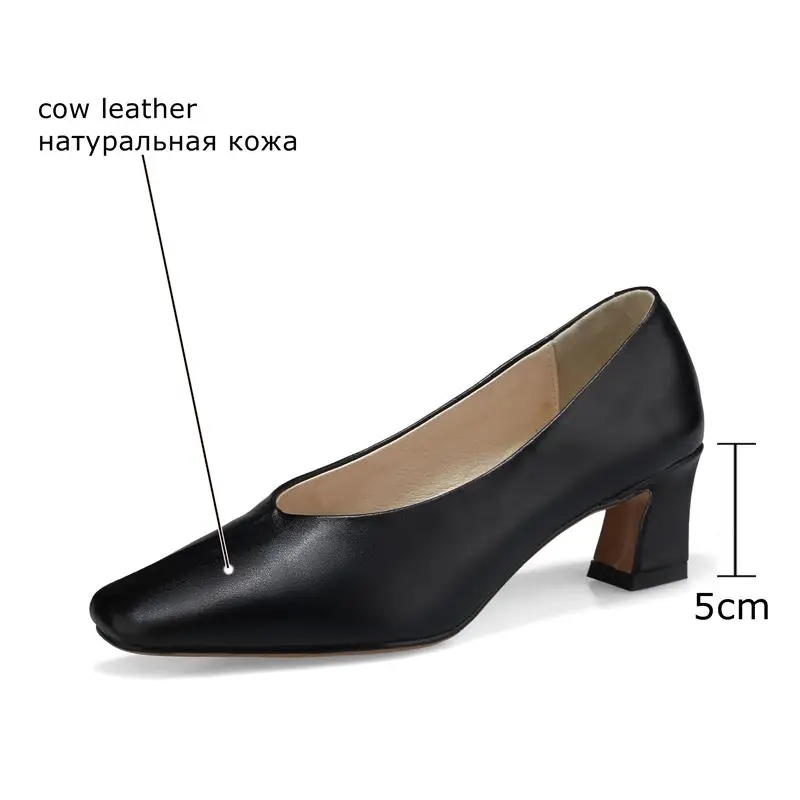 

ALLBITEFO soft natural genuine leather women heels shoes fashion high heels women office work shoes women's high heel shoes