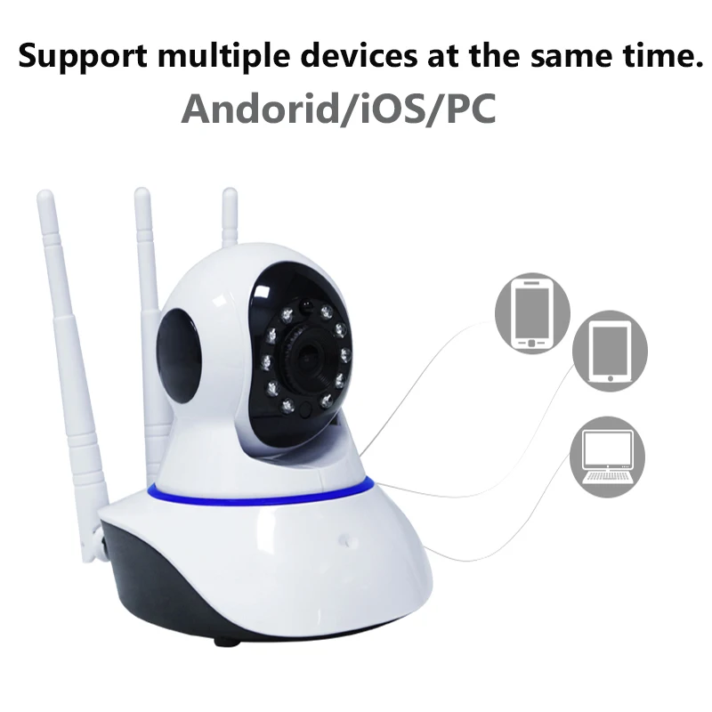 Ip камера DAYTECH с 3 антеннами безопасности 1080P Wi Fi видеонаблюдения датчиком движения