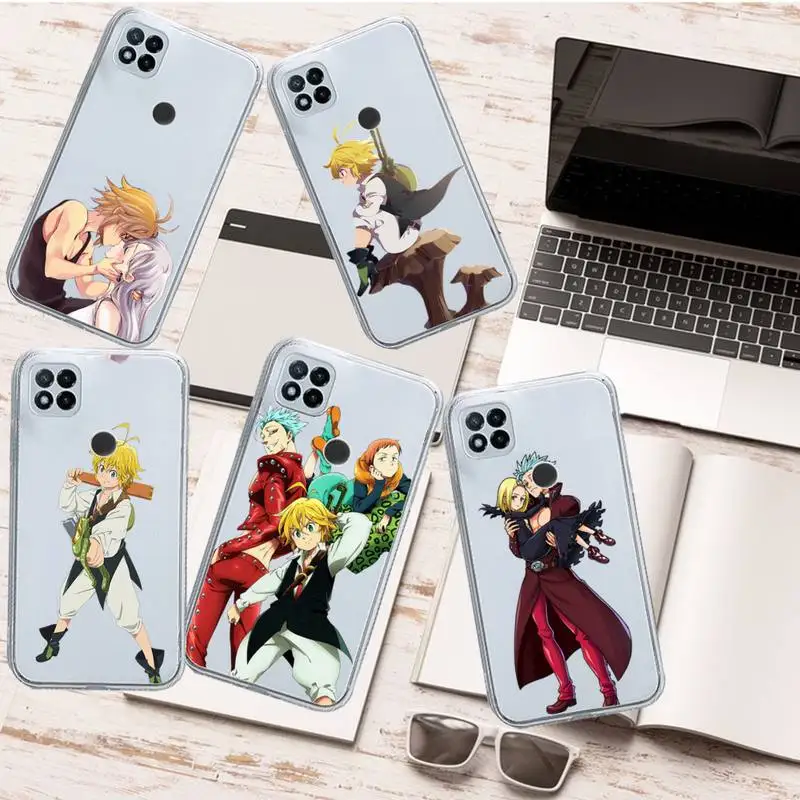 

seven deadly sins Japan anime Phone Case Transparent for Xiaomi redmi note 5 7 8 9 10 11 t S A lite pro high quality funda
