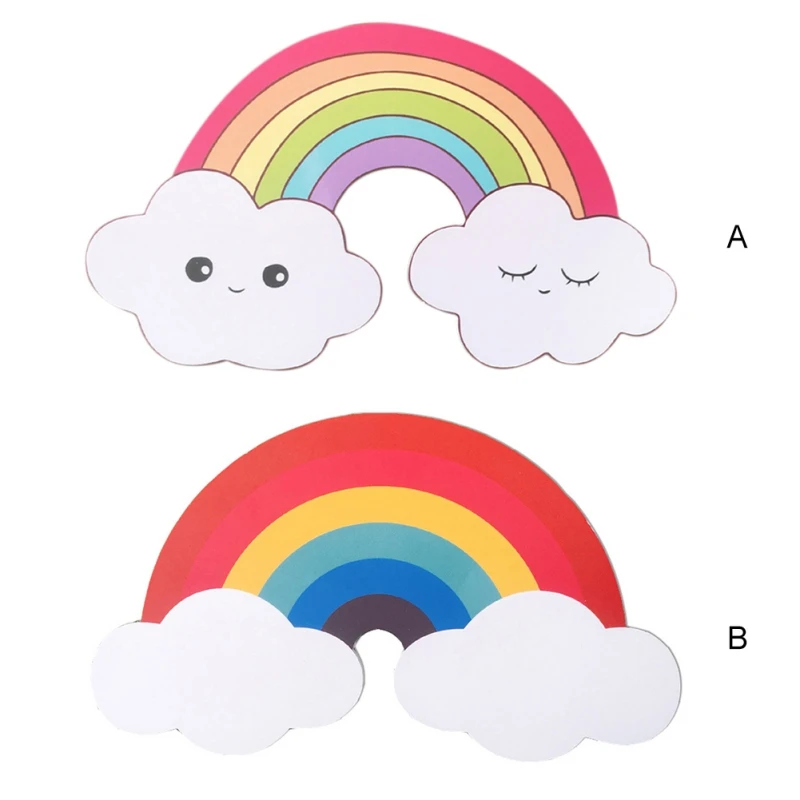 

Rainbow Wall Decorations Pendant WPC Board Hanging Decoarive Sign For Kids Nursery Room Exquisite Home Decoration
