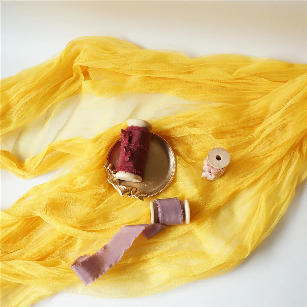 3mts/ПК фон для фотосъемки складчатый ткань марлевая косынка-платок одежда свадьбы