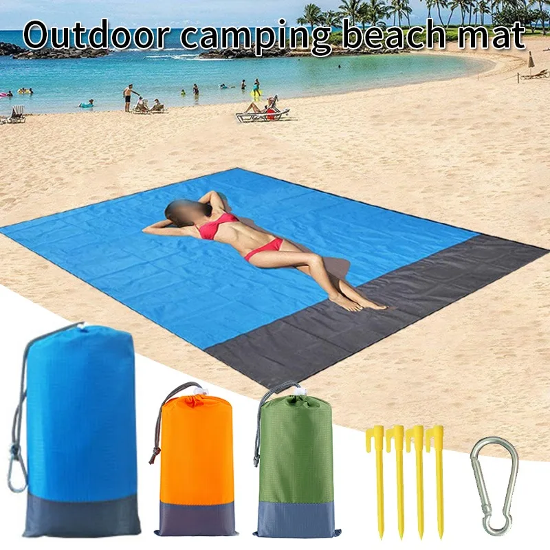 

Beach Towels Swimming Pool Accessories Mat Anti Sand-free Beach Anti Sand Beach Blanket Wind Prevent Sand Proof Oversized Pocket