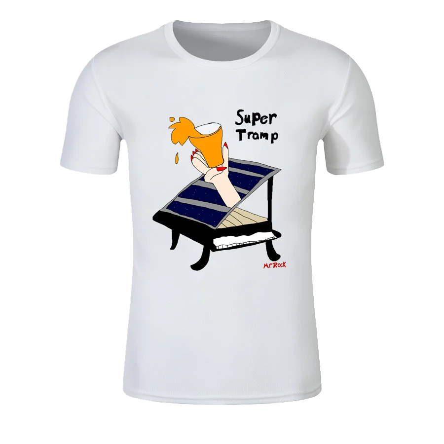

Custom Summer Men Women Supertramp 6 Quick Dry T-shirt 100% Polyester Couple Style Round Neck Jogging T-Shirt