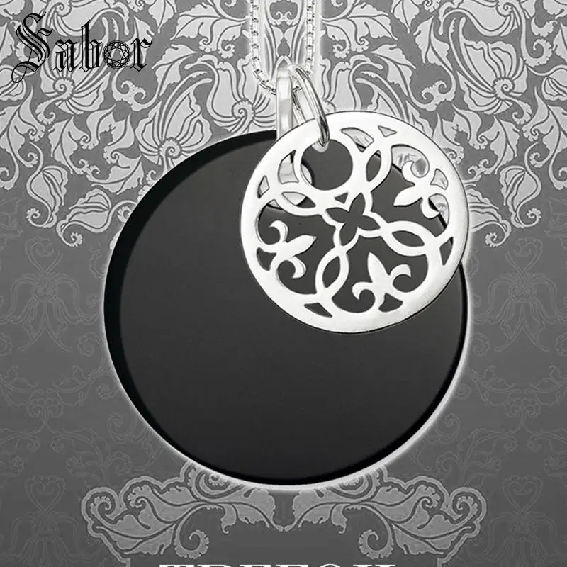 Массивное Ожерелье Арабеск серебряная цепочка ювелирное украшение подарок для