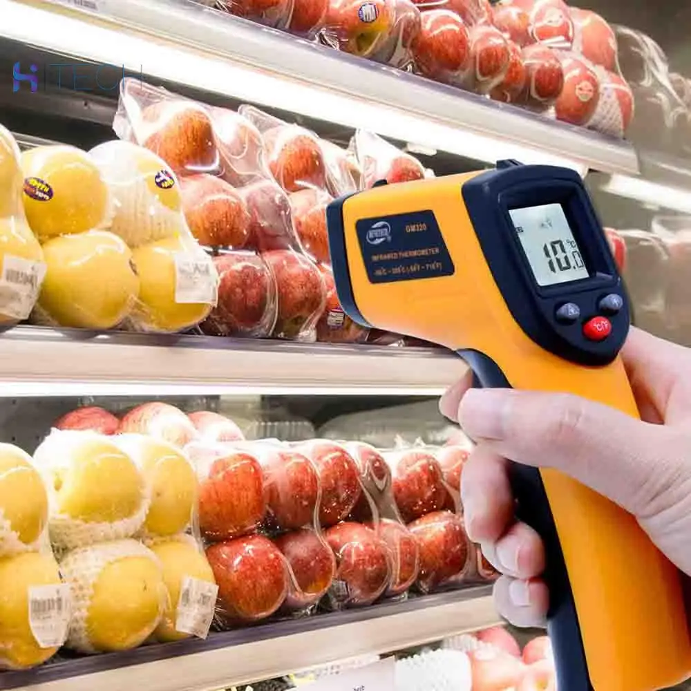 Бесконтактный Инфракрасный цифровой термометр с ЖК экраном для измерения