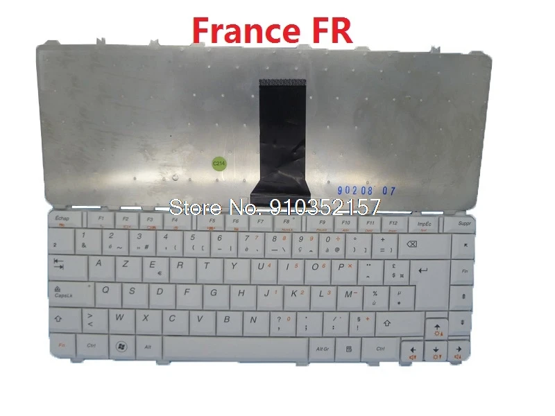 

Laptop Keyboard For Lenovo Y450 Y460 Y550 B460 V460 France FR Hebrew HB Japanese JP JA Canada CA 25008290 25008233 New