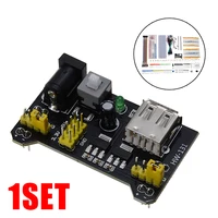 electronics component basic starter kit with cable resistor capacitor led potentiometer 830 tie points breadboard