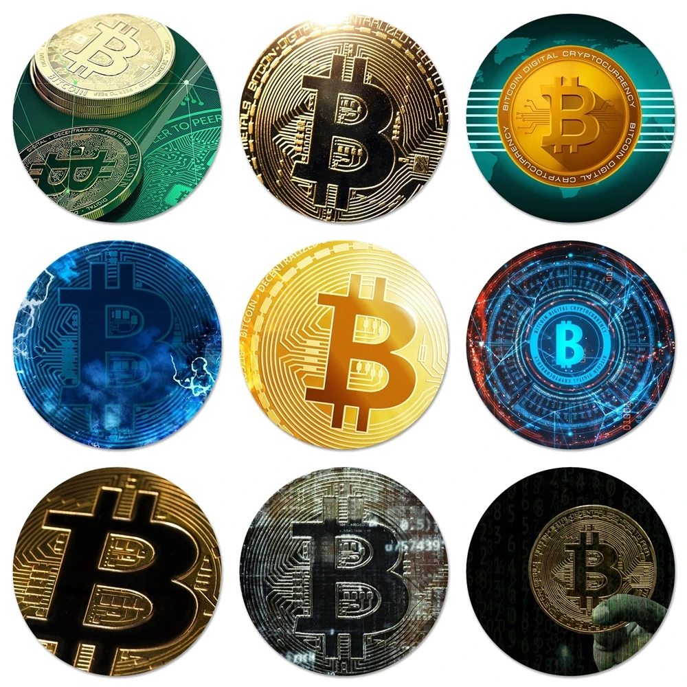Я люблю принимать биткоины значки металлические для телефона диаметром 58 мм -