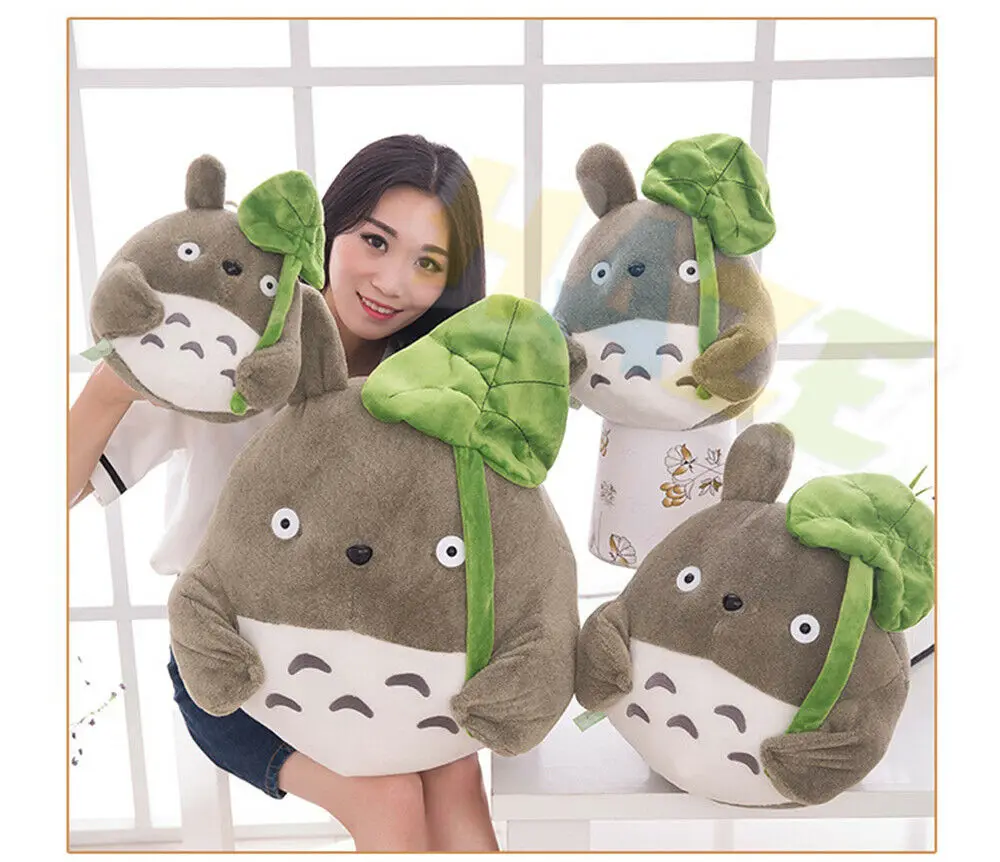 Хаяо Миядзаки Горячая Аниме Тоторо лист лотоса плюшевые куклы мягкая подушка для