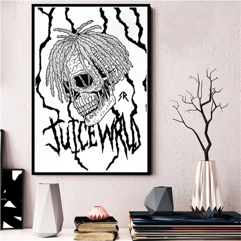 Плакаты и принты New Juice WRLD рэпер певец звезда музыка плакат настенное Искусство