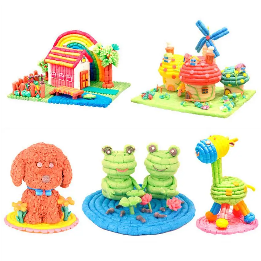 300 шт. детский сад красочные крахмал для малышей и детей постарше строительные