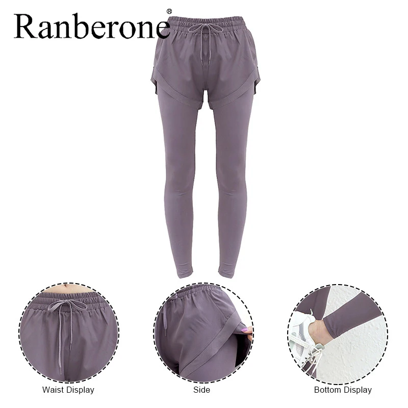 Women's Pants Fitness Sports Tights Solid High Waist Push Up Yoga Pants Workout Tracksuit Running Seamless Leggings Sweatpants