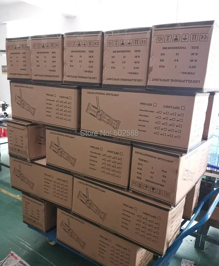Новый светодиодный эллипсоидальный прожектор 200 вт 3200k теплый белый 19 градусов