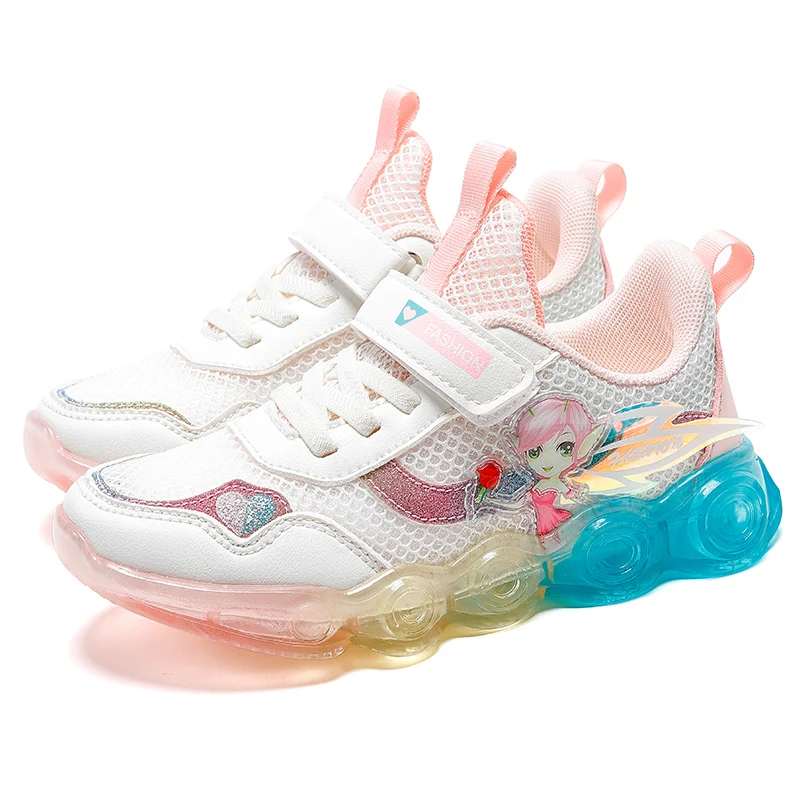 

2021 Kids Sports Shoes for Girls New Arrivals Sneakers Children Fashion Comfortable Women Spring and Autumn Casual Running