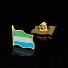 Эпоксидная брошь с эмалью, металлическая брошь с эмалью, покрытая золотом, одиночная заколка с флагом Республики Африка