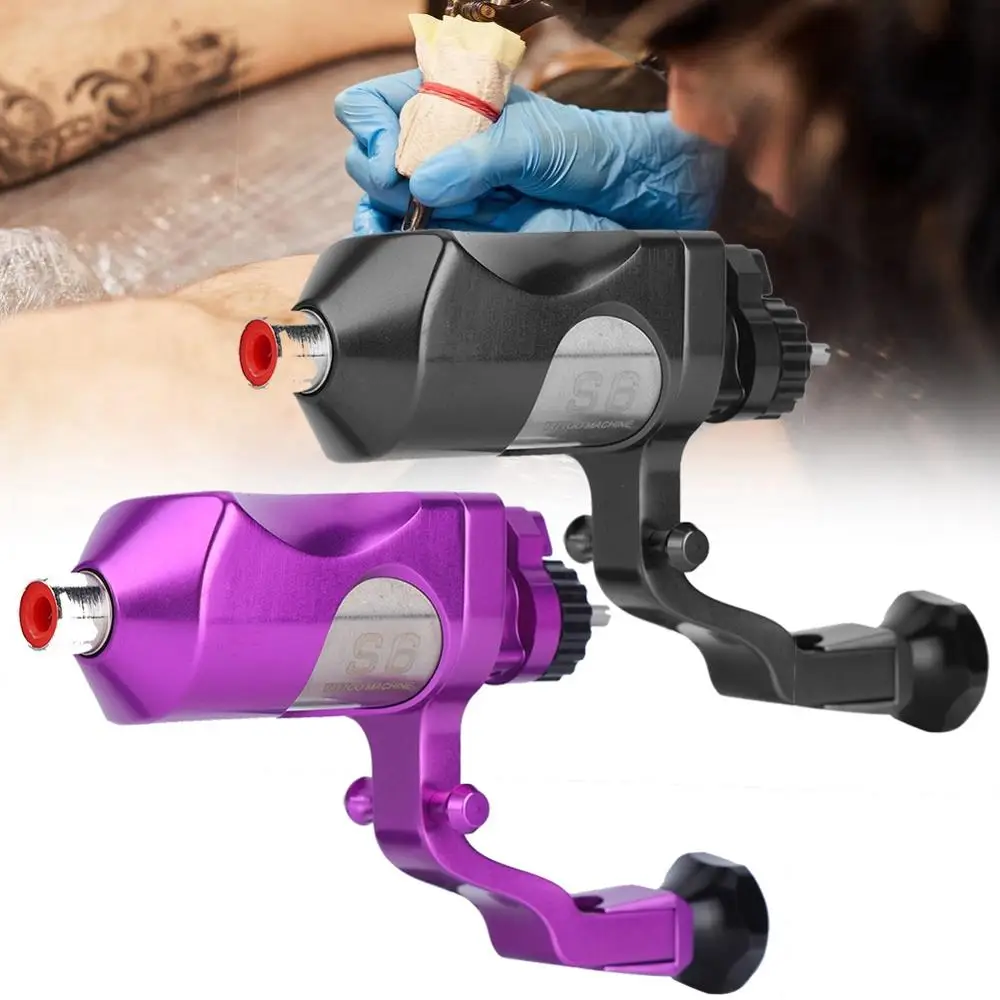 

Аппарат для татуировок S6 с мотором и полуперманентным приводом, роторный пистолет для татуировок, микроблейдинга, для бровей, губ, боди-арта