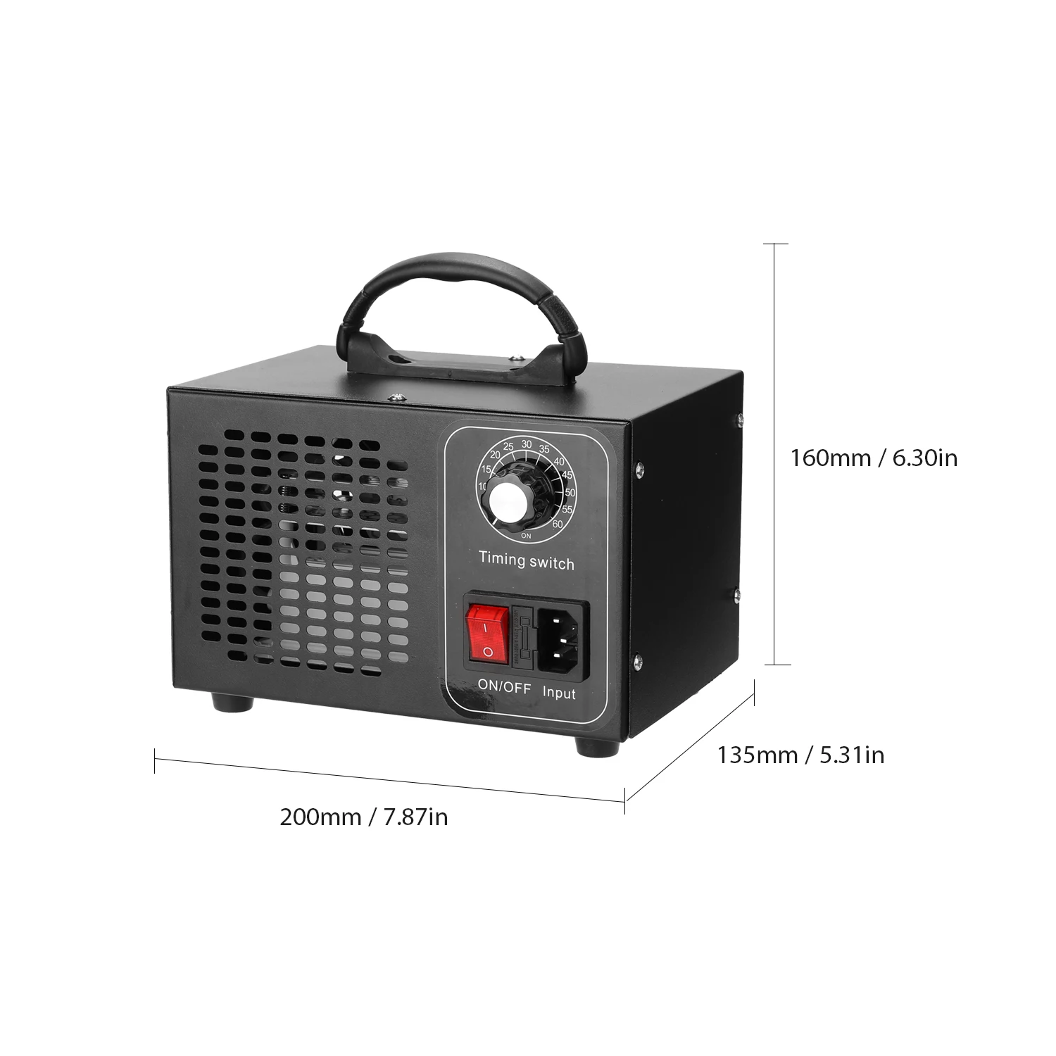 

Portable Ozone Generator Ozono Air Filter Purifier with Timing Switch Ozonizer Ozonator for Car Formaldehyde 32g/h Air Purifier