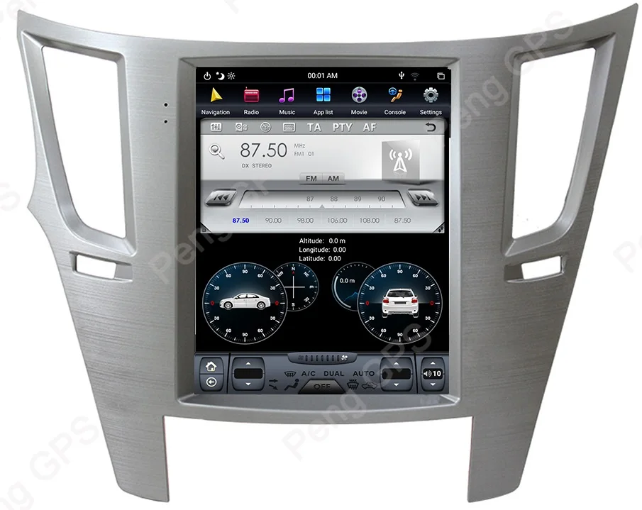 4GB 64GB-Silver 10," 6 ядер Android 8,1 Тесла вертикальный экран для Subaru Legacy Outback 2009- аудио плеер gps навигация 1920*1080 4K блок - Color: 4GB 64GB-Silver