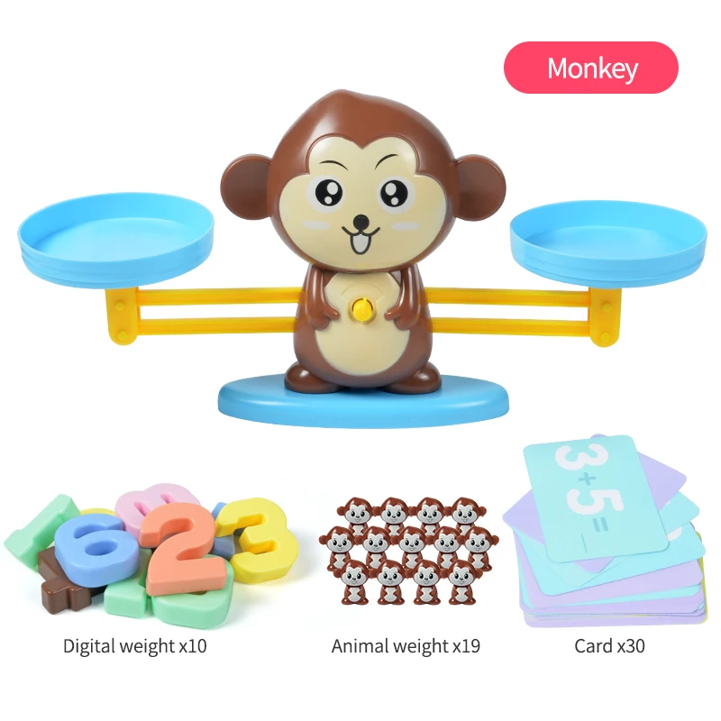 Балансирующая игрушка настольная игра игрушки обезьяны цифровые весы для